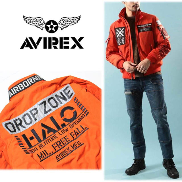 AVIREX - 《アヴィレックス》新品訳有 MA-1 モデファイ ハロ ブルゾン