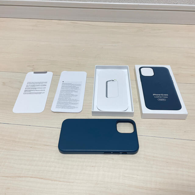 Apple - Apple 純正 iPhone 12 mini レザーケース バルティックブルー