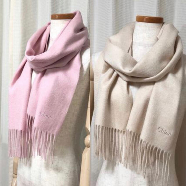 Chloe - chloe クロエ カシミヤマフラー ピンクの通販 by nanashop