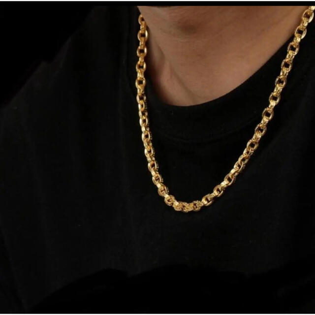 Chrome Hearts - 梵字彫 22k仕上げ ペーパーチェーン ロープチェーン