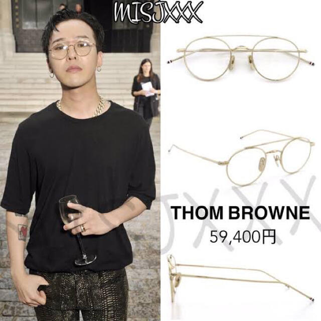 THOM BROWNE - Thom Browne tb101 gold G-DRAGON着用の通販 by Fab's