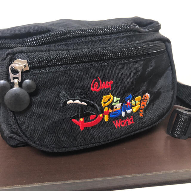 Disney - ディズニーワールド ウエストポーチ ミッキー 刺繍 レア ロゴ