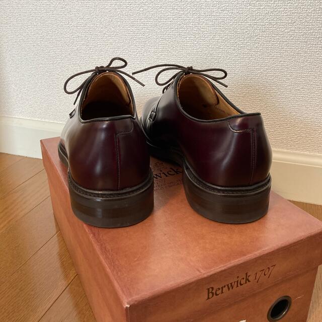 Berwick バーウィック 4406 プレーントゥ バーガンディの通販 by