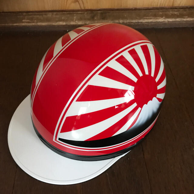 富士日章 コルク半 ヘルメット 赤白 マーシャル の通販 by paint｜ラクマ