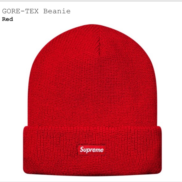 Supreme - 新品 正規品 Supreme ビーニー ニット帽 ゴアテックス 赤の