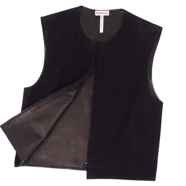 HERMES - エルメス ベスト ジレ マルジェラ期 ジップアップ スウェード