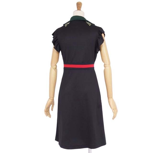 GUCCI - グッチ ワンピース ドレス ハーフジップ エンブロイダリー 花