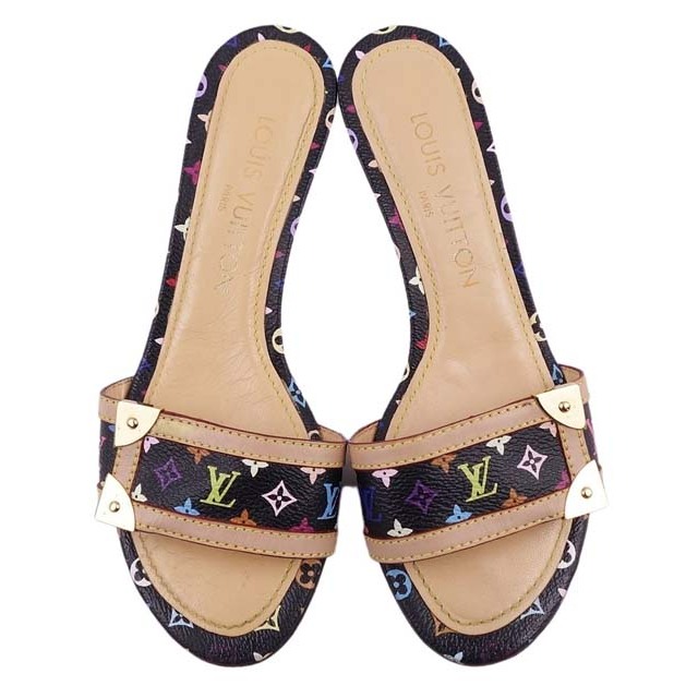 LOUIS VUITTON - ルイヴィトン サンダル ミュール モノグラム マルチ