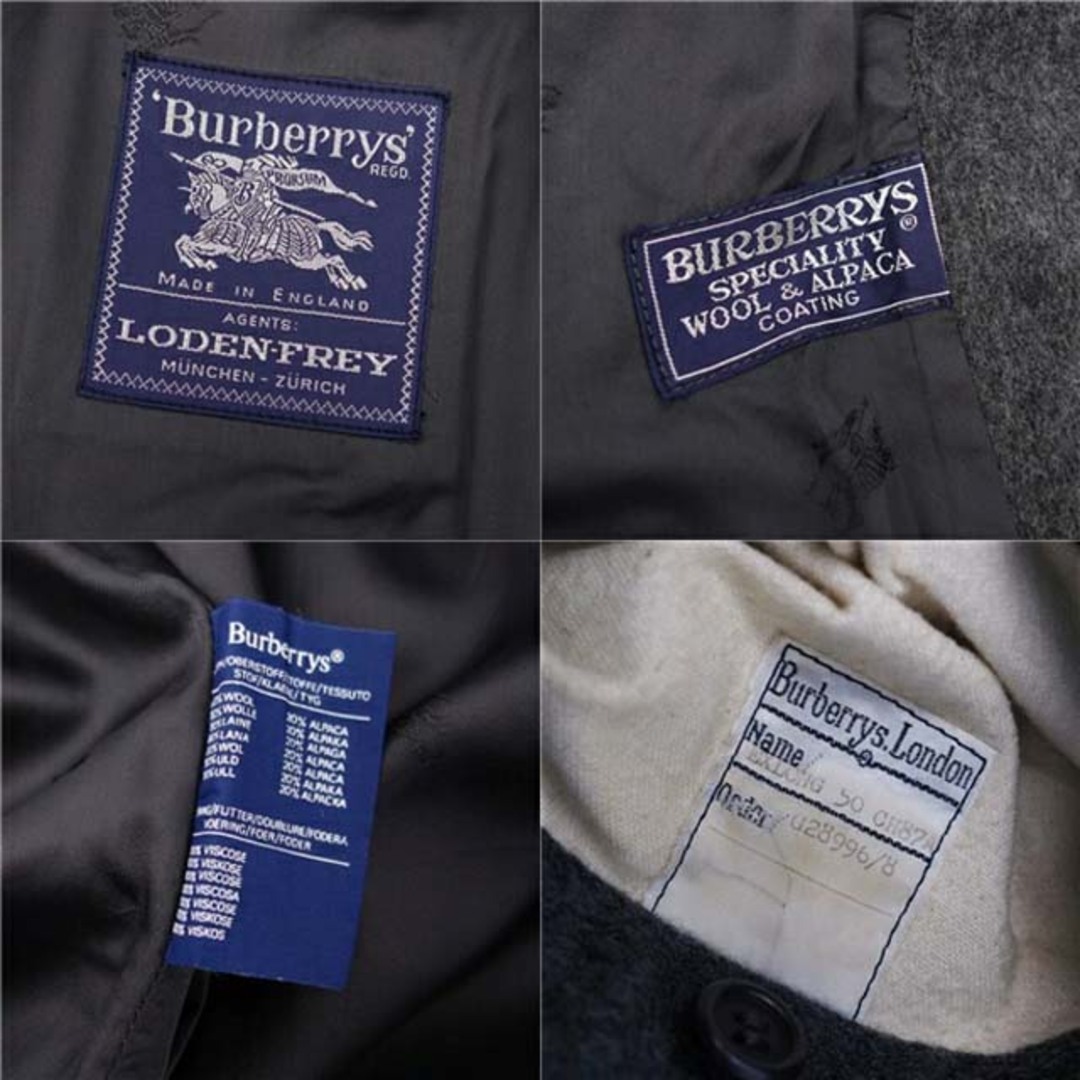 BURBERRY - バーバリー 英国製 一枚袖 LODENアルパカ ローデンコート