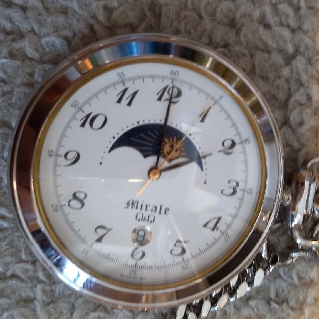 CITIZEN - ムーンフェイズ懐中時計 3針 シチズン Mirale Q&Qの通販 by