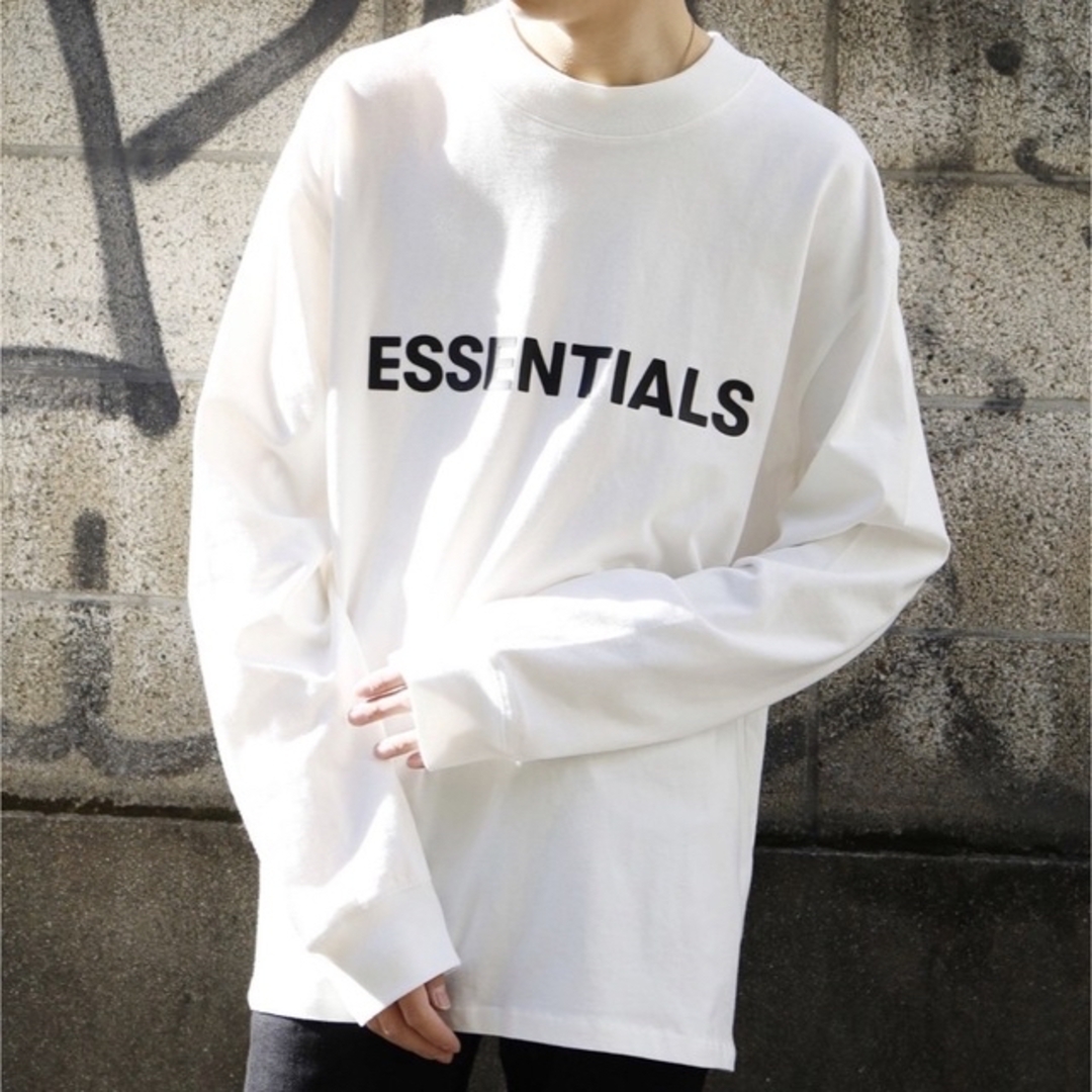 ESSENTIALS ロンT ホワイト Lの通販 by jen's shop｜ラクマ