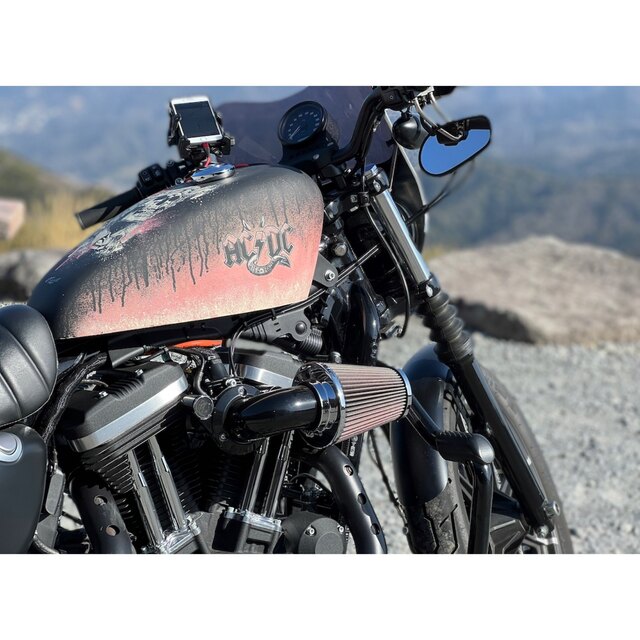 サイモンカスタム SIMON KUSTOM バイクタンク 黒/赤 サイモンカスタム