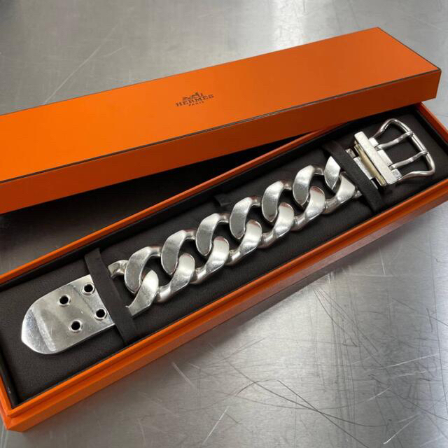 HERMES - HERMES ブックルセリエ【TGM】シルバー ブレスレットの通販