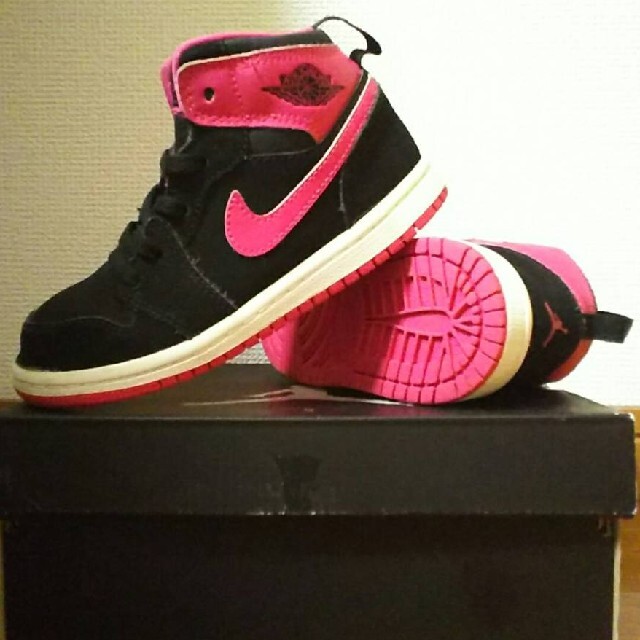 NIKE - JORDAN 1 MID BT黒ピンクNIKE AIRナイキ ジョーダン16cmの通販