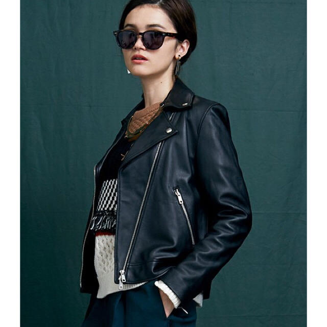 UNITED ARROWS - UNITED TOKYO/ほぼ新品レザーライダースジャケットの