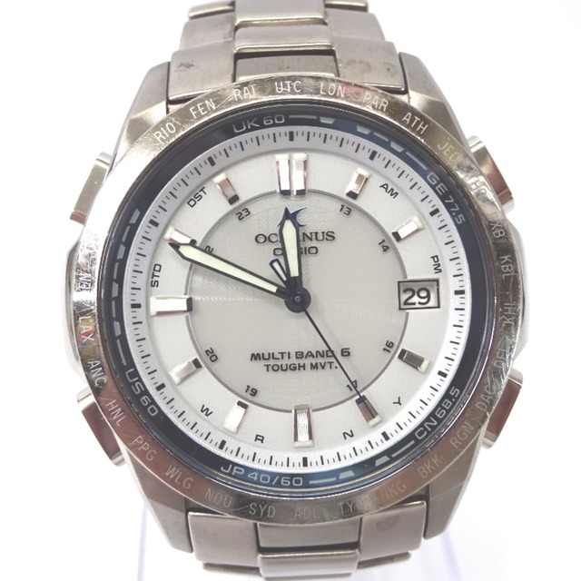 CASIO - カシオ 腕時計 オシアナス OCEANUS OCW-T100 ソーラー 白文字