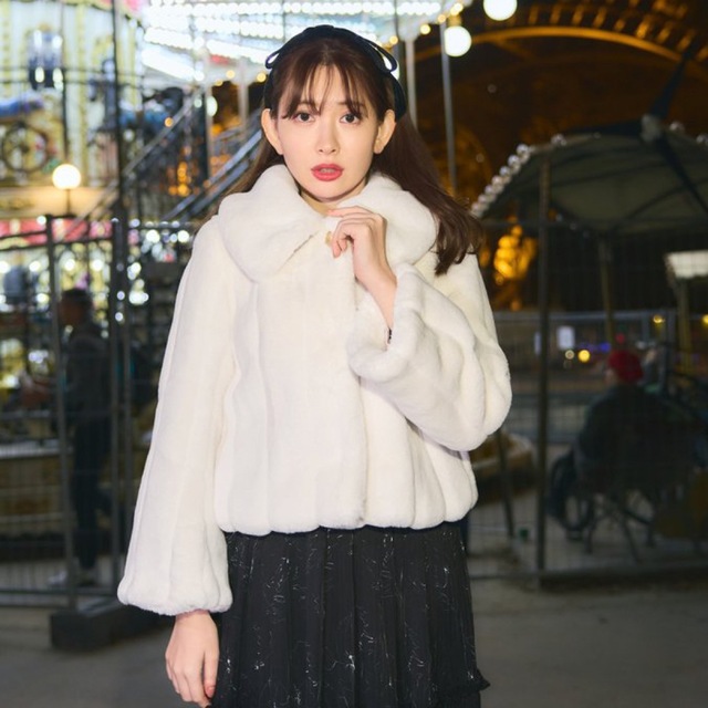 Her lip to - herlipto love faux fur coat ファーコートの通販 by