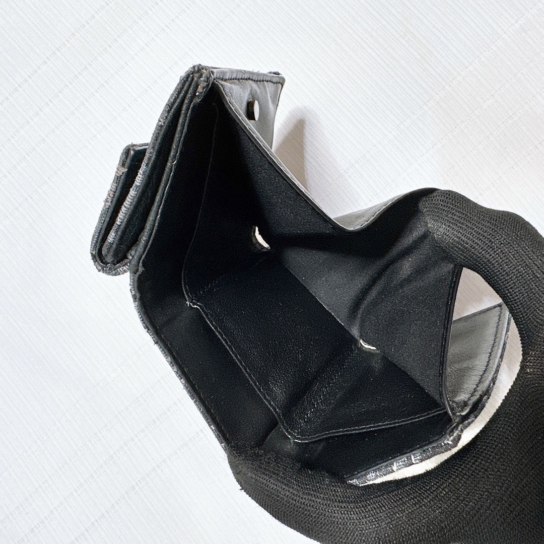 Christian Dior - DIOR ディオール 三つ折り財布 オブリークジャガード