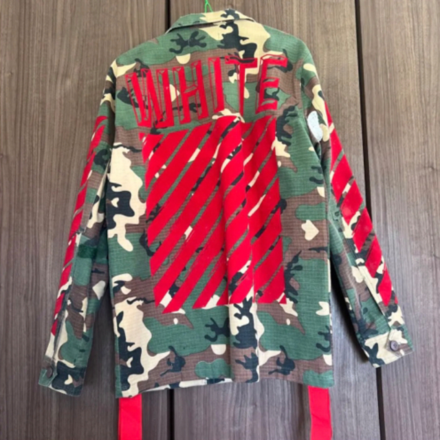 Off-White - 美品 OFF-WHITE オフホワイト ミリタリージャケット 迷彩