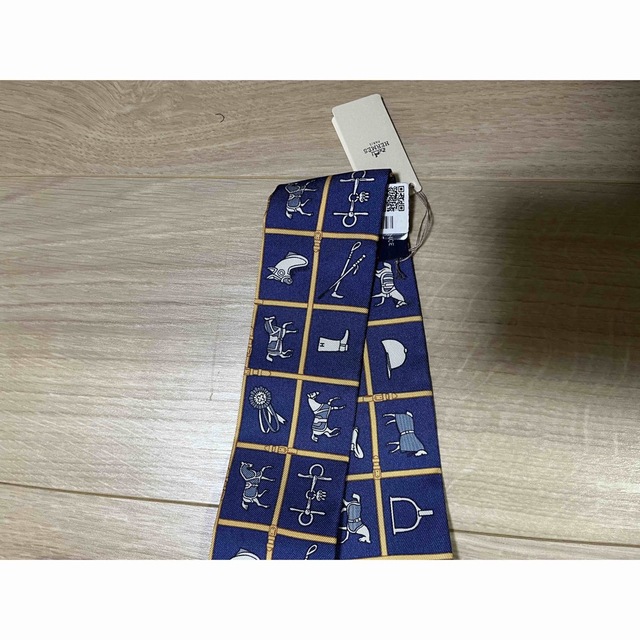HERMES - **新品未使用**エルメスHERMESツイリー馬着ブルーの通販 by
