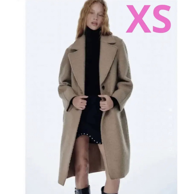 ZARA - ZARA ブークレー生地オーバーコートの通販 by みのshop｜ザラ