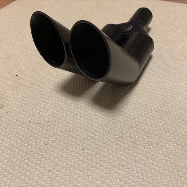 竹槍マフラー 跳ね上げマフラーカッター 2本出し ワンオフの通販 by