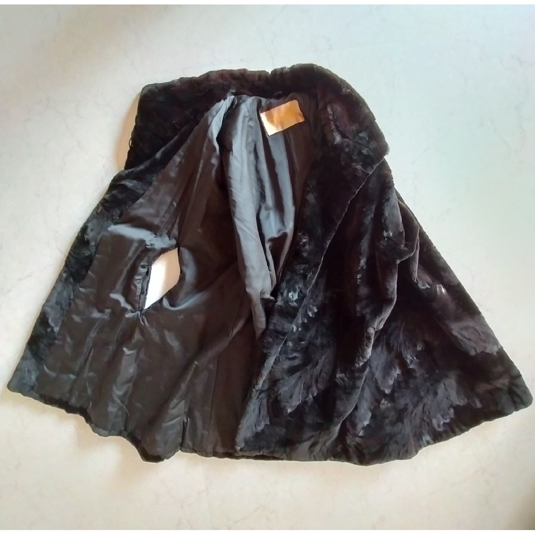 CELINE - 美品！CELINE セリーヌ シェアードミンク毛皮ポンチョコート