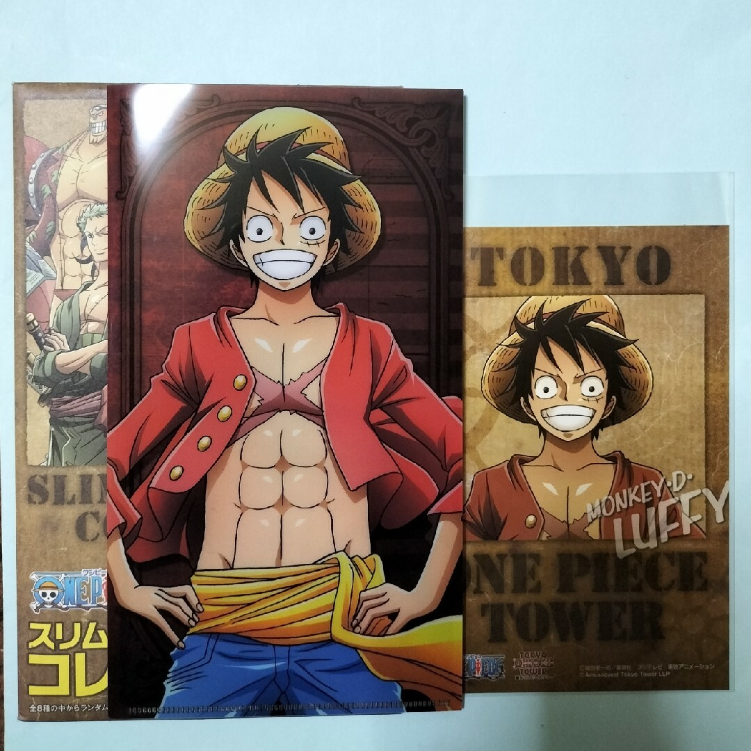 ONE PIECE ワンピース ルフィ 東京ワンピースタワー クリアファイルの