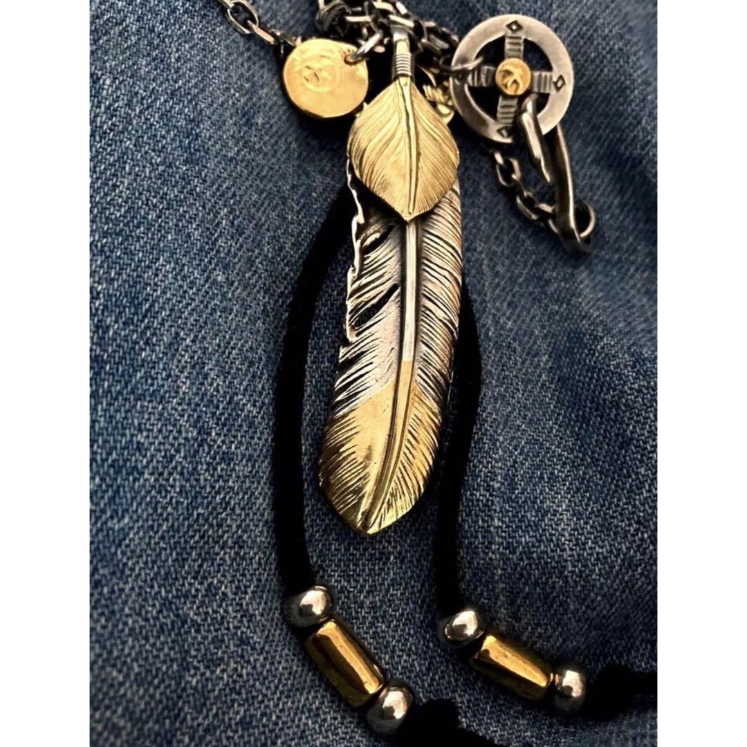 goro's - ゴローズ 上金先金特大フェザー 金ホイール 金太陽メタル 鹿