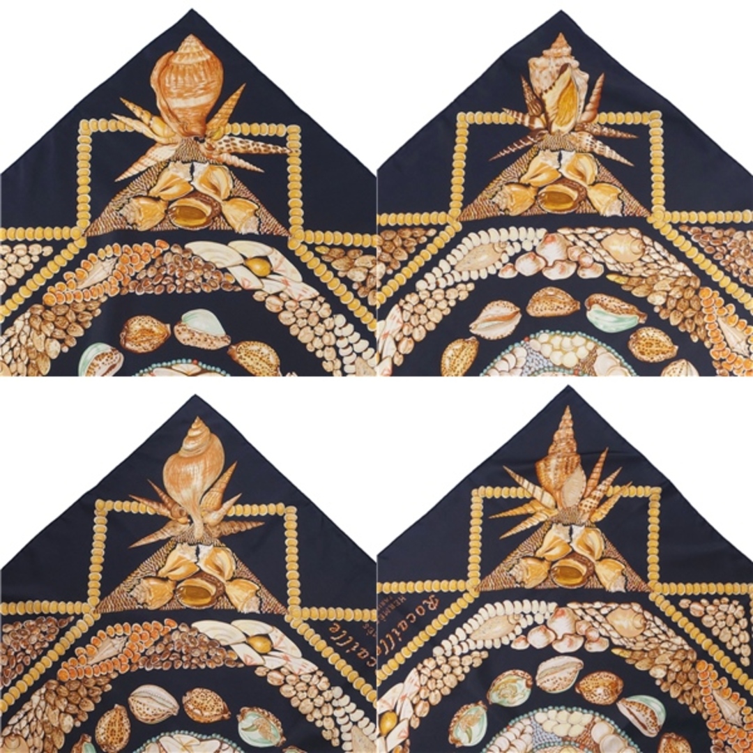 HERMES - 美品 エルメス HERMES スカーフ カレ90 Rocaille 貝殻 シルク