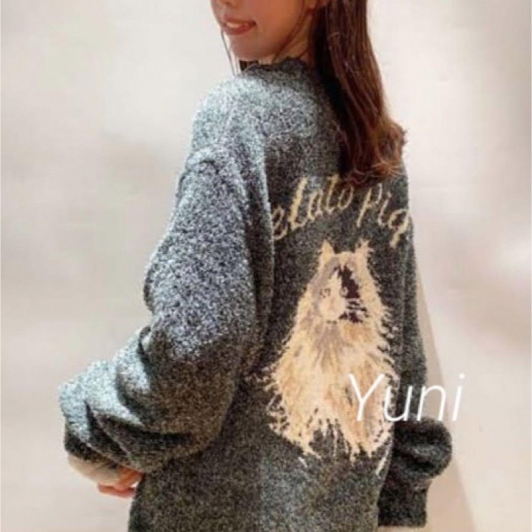 gelato pique - 正規品♡ネコジャガードカーディガン＆ロングパンツ