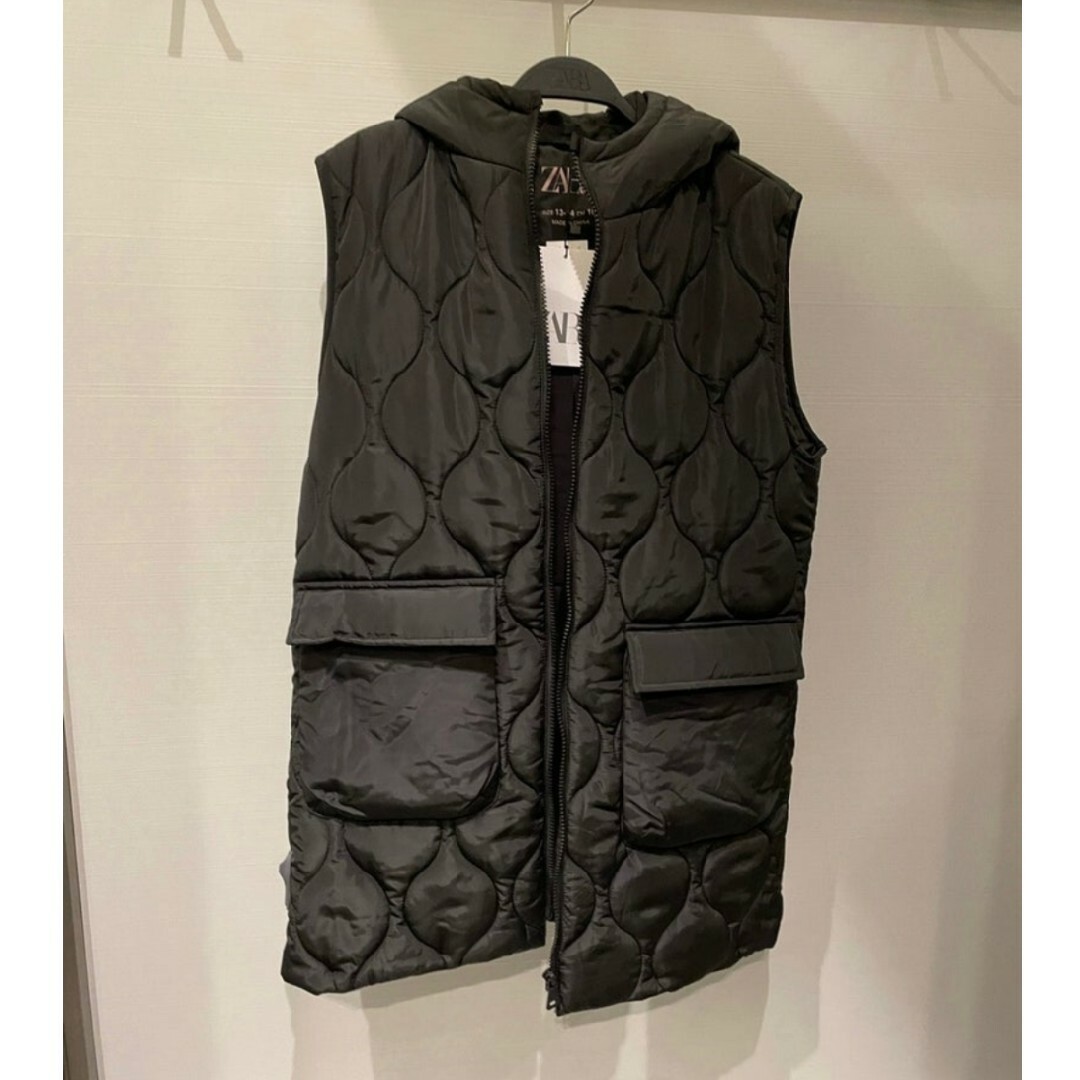 ZARA - ZARA ロングキルティングベストの通販 by ameri shop｜ザラなら