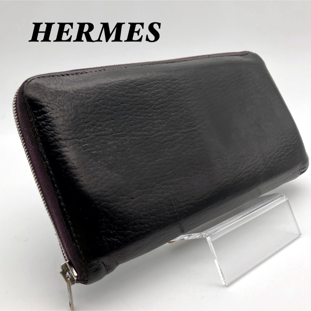 エルメス HERMES 長財布 アザップロング オールレザー ブラック 【公式