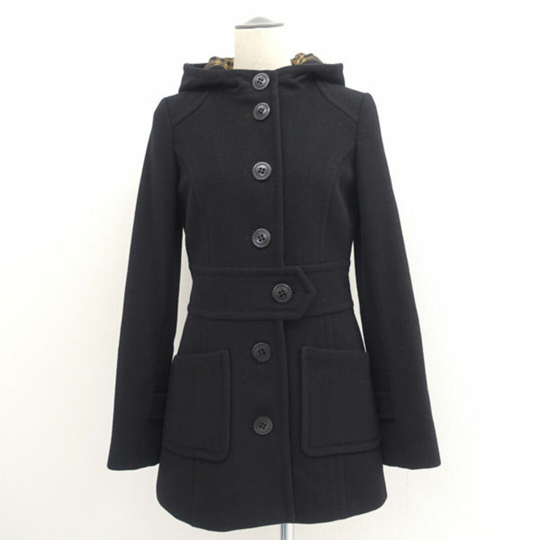 美品✨】バーバリーブルーレーベルロングコートフォックスファーアンゴラ38