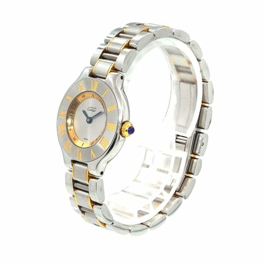 Cartier マスト21 ヴァンティアン レディースクォーツ腕時計 稼働品