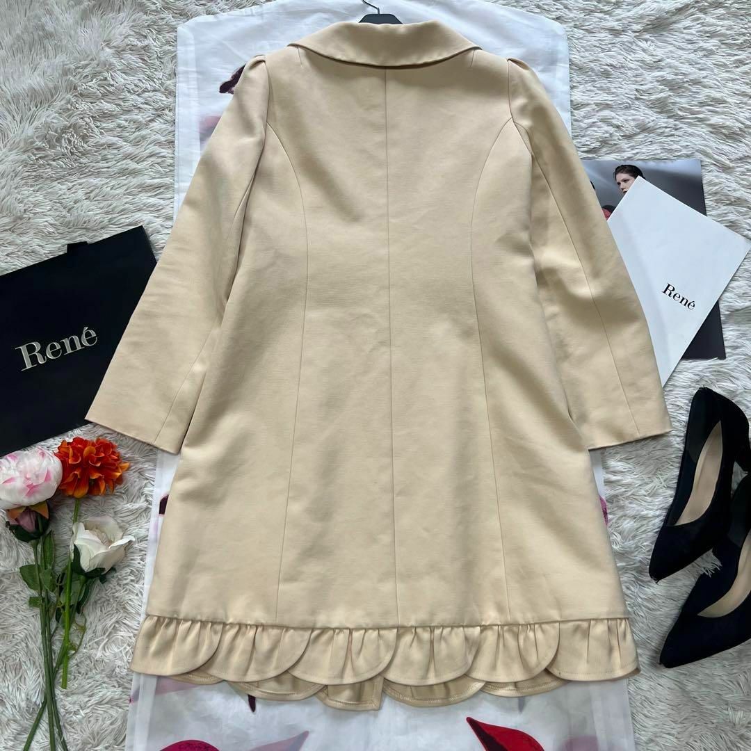 René - 【美品】Rene スプリングコート ペールオレンジ TISSUE 36 Mの