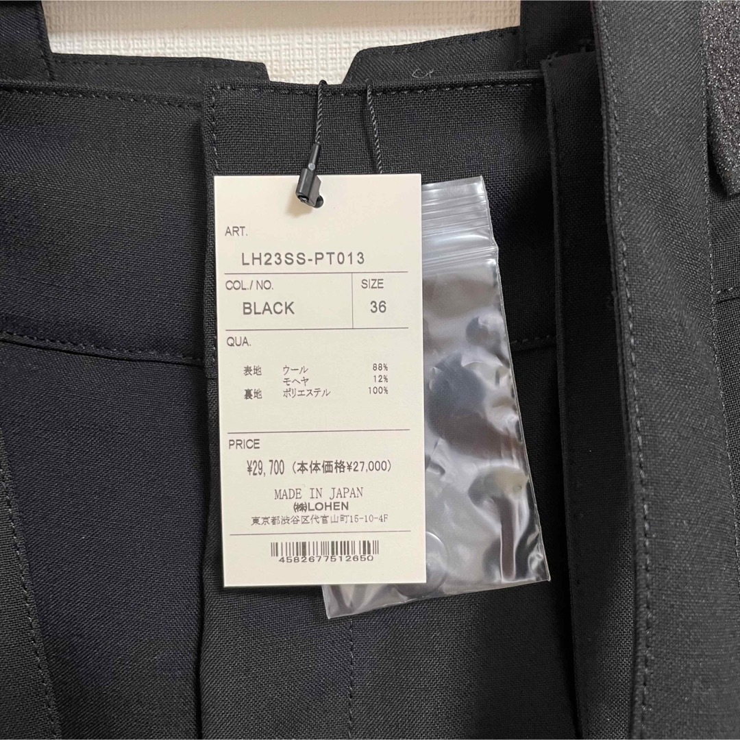新品タグ付】LOHENサスペンダーエッグパンツ（black36)の通販 by m-10