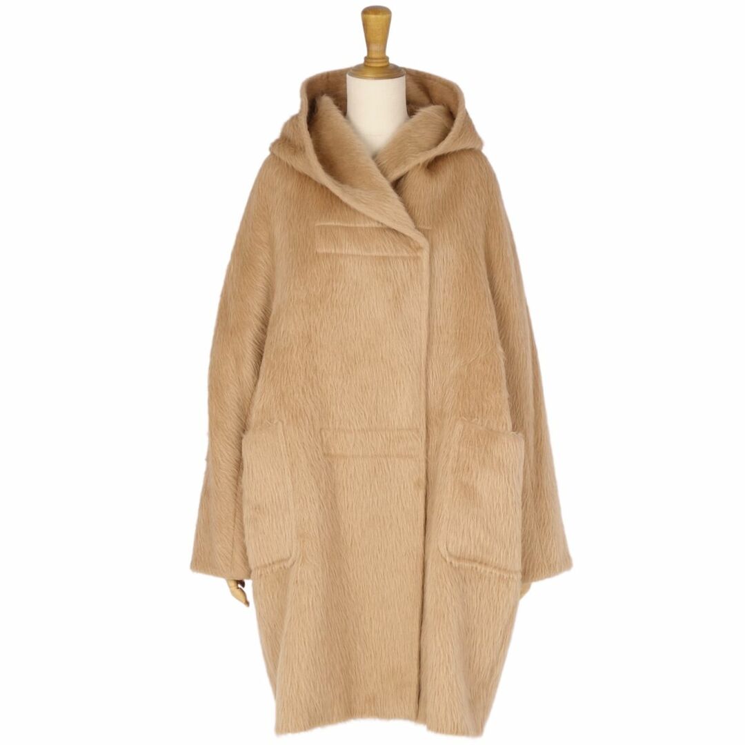 Max Mara - 美品 マックスマーラ Max Mara コート 白タグ フーデッド