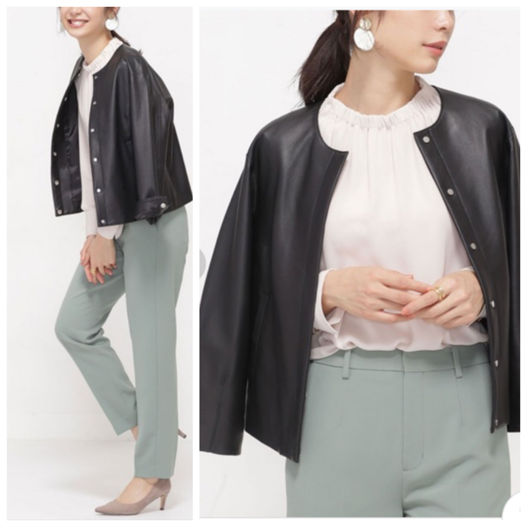 nano・universe - 美品 ナノユニバース ライトレザー ノーカラー