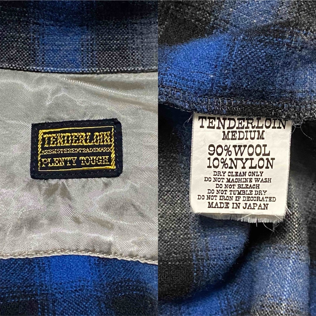 TENDERLOIN - Mサイズ テンダーロイン チェック ウール ネルシャツ