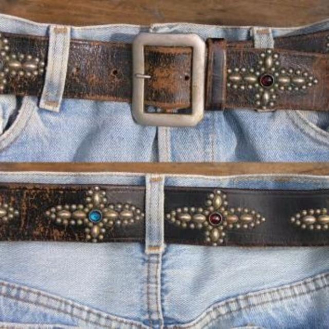 1950年代 ビンテージ スタッズベルト ハーレー BUCO WW2 ドイツ の通販