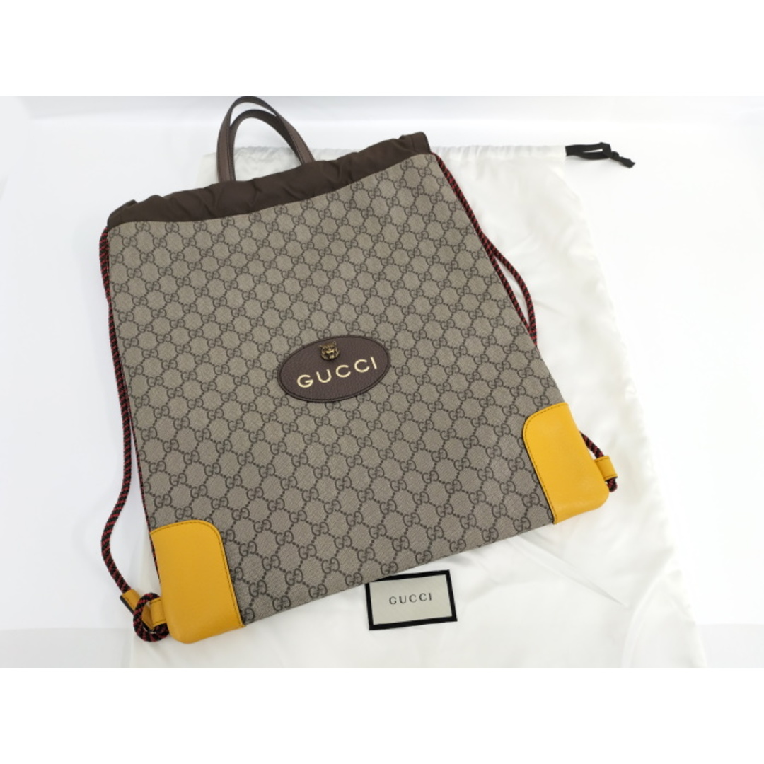 GUCCI ドローストリング ナップサック タイガー ロゴ GGスプリーム