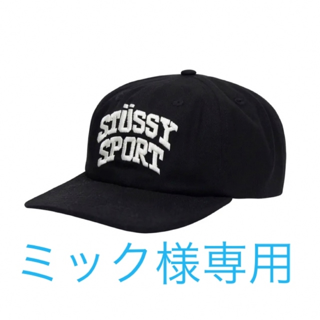 STUSSY - STUSSY SPORT CAP Blackの通販 by Macco's shop