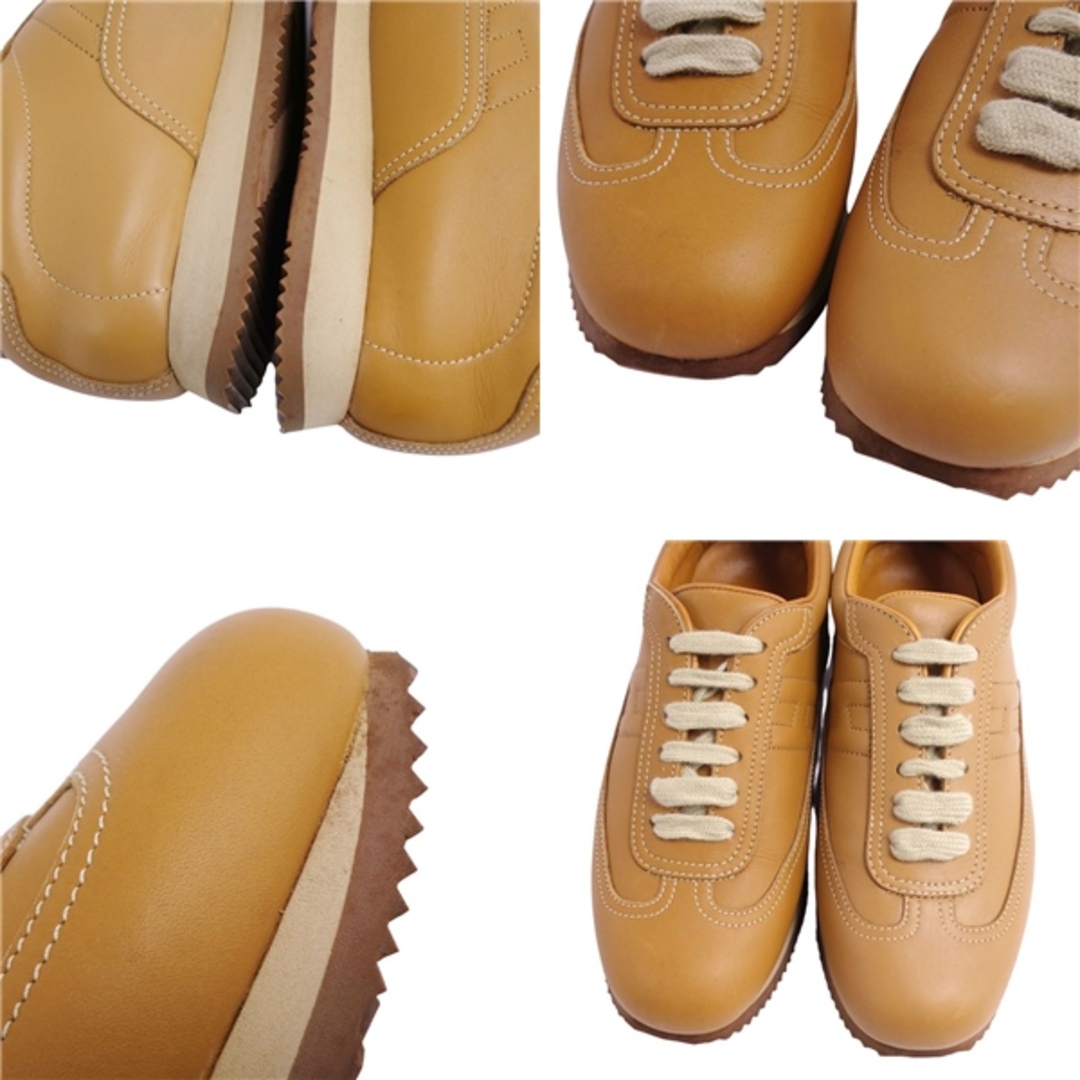 HERMES - エルメス HERMES スニーカー クイック Hロゴ カーフレザー