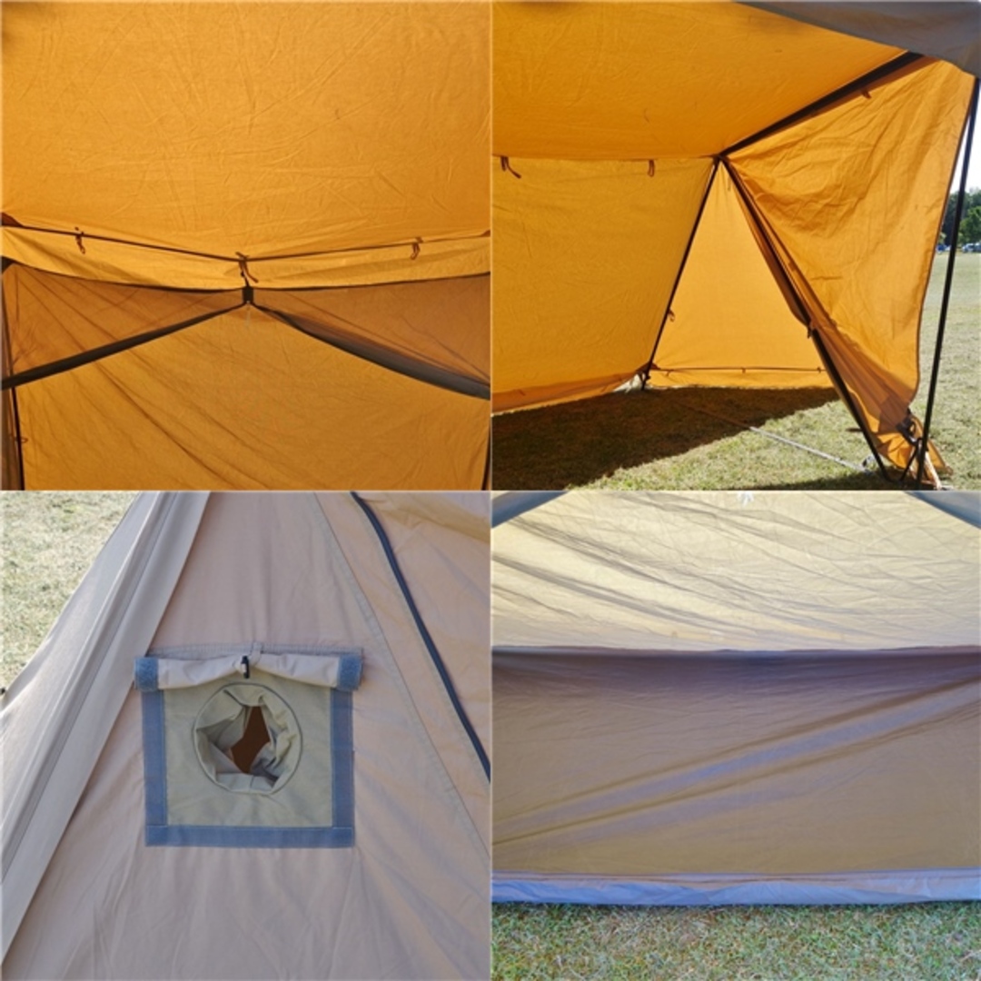 美品 バンドック BUNDOK ソロベース EX BDK-79EX TCSB 二股ポール 2本