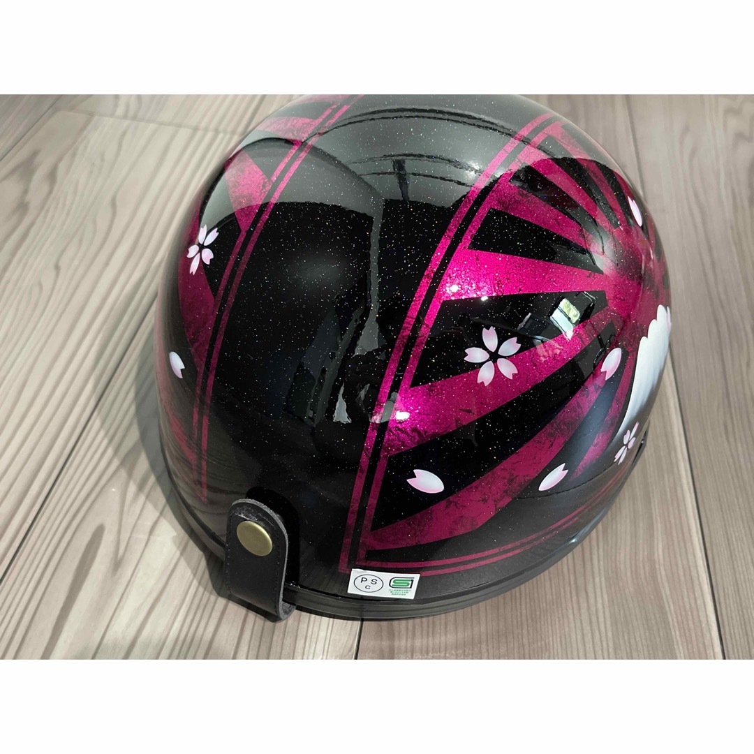 ラップ塗装 富士日章 桜 コルク半 ヘルメットの通販 by paint｜ラクマ