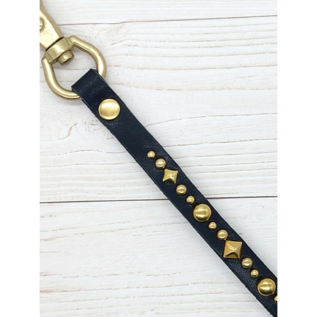 ⑤⑥ 送料込 レザー キーホルダー スタッズ アメカジの通販 by くー's