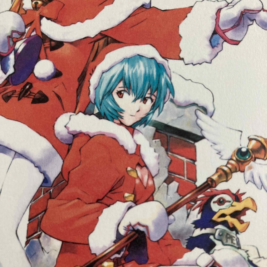 愛蔵版 エヴァンゲリオン ポストカード 20 綾波レイ アスカ サンタコス