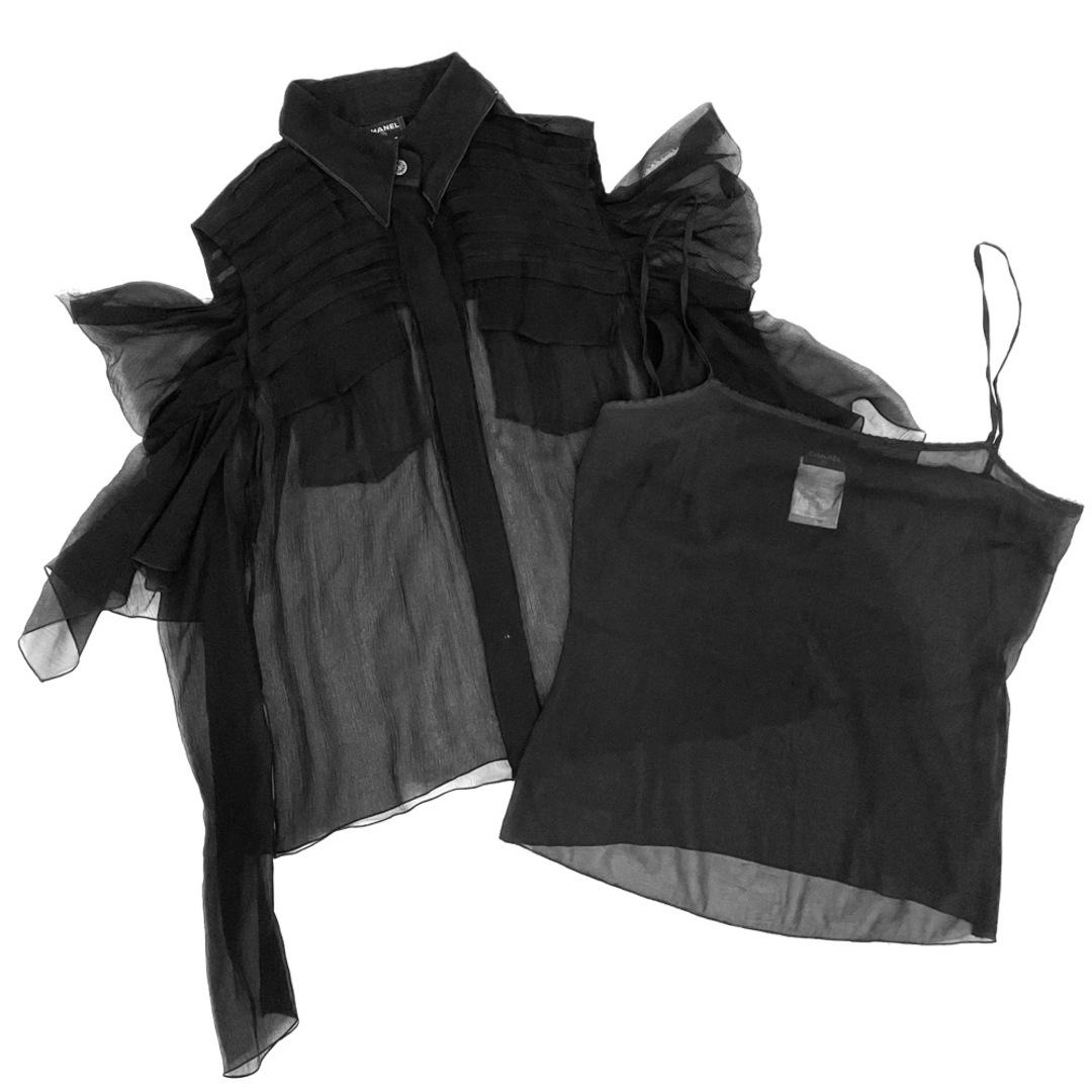 CHANEL - 【セール】CHANEL シャネル アンサンブル シフォン