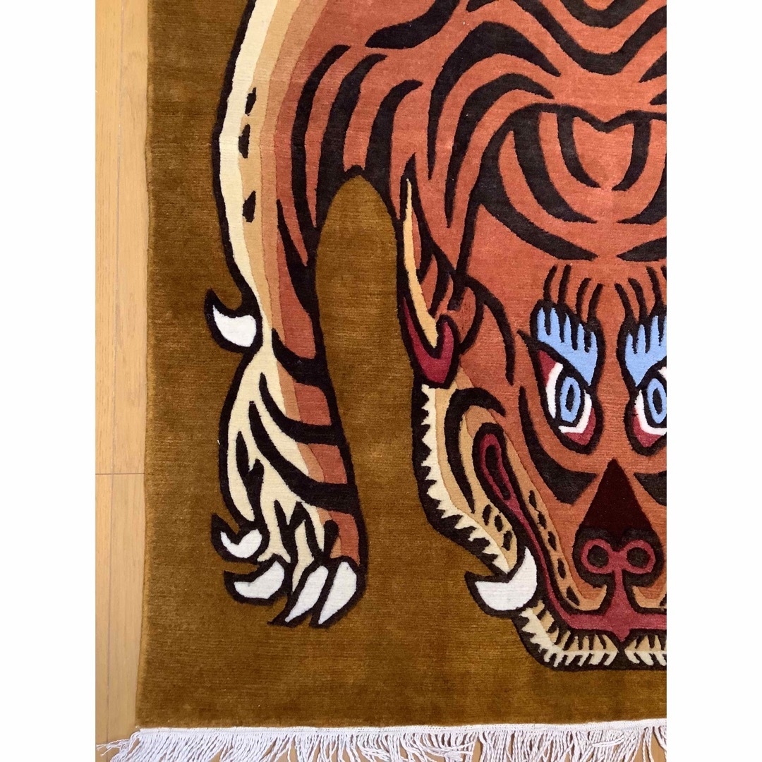 SALE 『本物』 注文 チベット絨毯 チベタンタイガー 特大 約183センチ